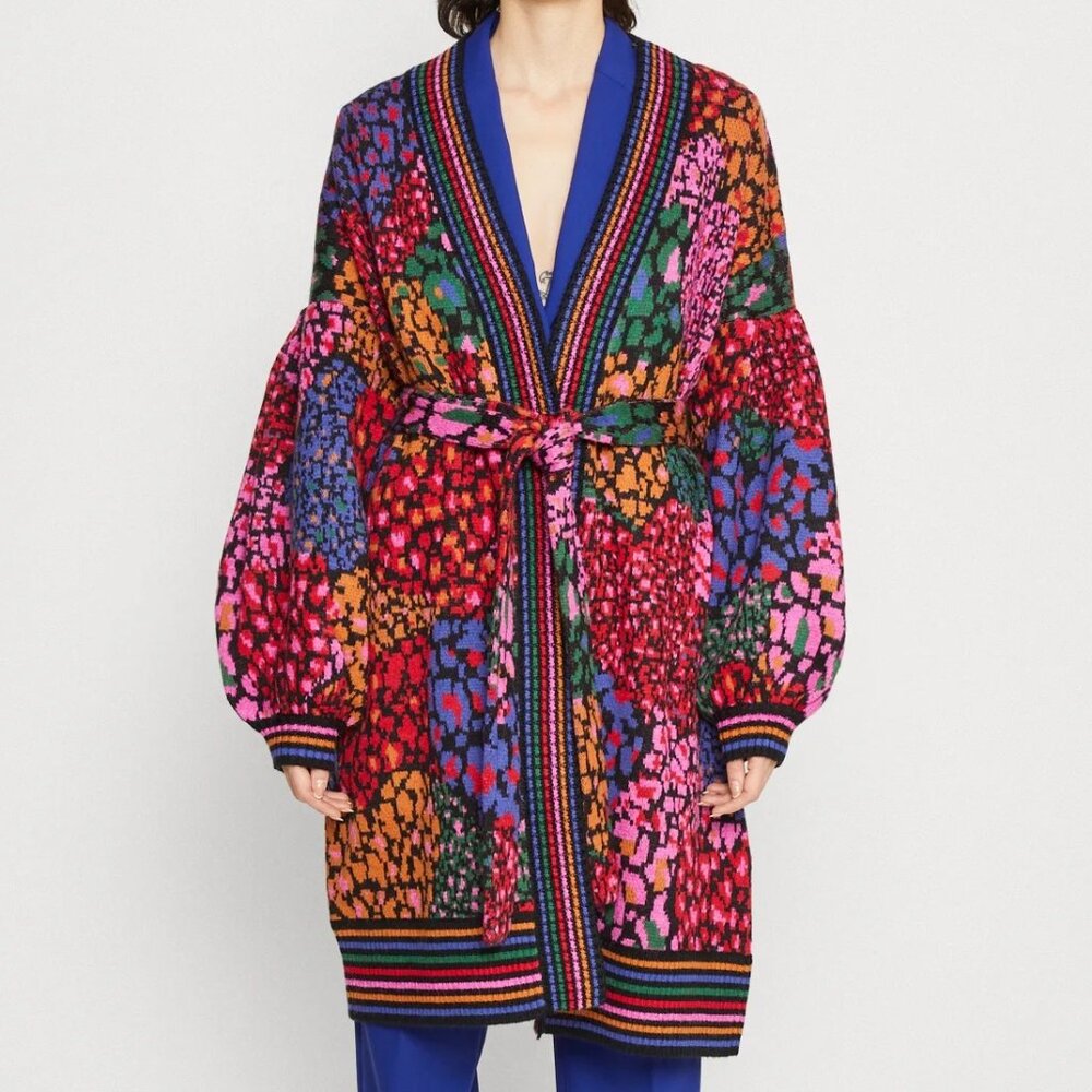 Farm Rio Rainbow Hearts Cardigan NEW!